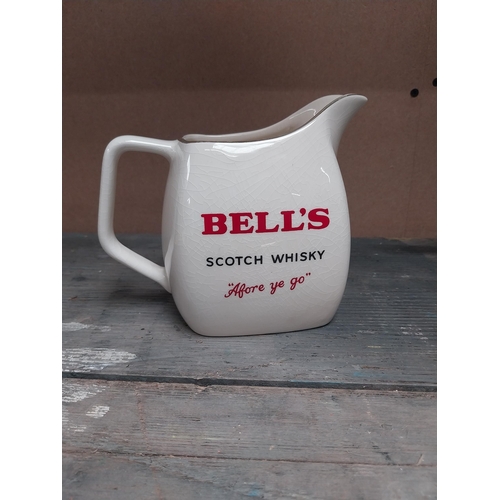 196 - Bells Scotch Whiskey {14 cm H x 19 cm W x 11 cm D} and Cutty Sark Wade 13 cm H x 7 cm W x 7 cm D}.ce... 