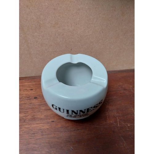 239 - Triangular Guinness Malaysia Ashtray and Guinness is Good for You ashtray with Crown Cork and Burkes... 