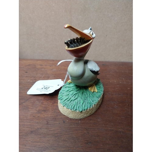 240 - Two Guinness figures Toucan weathervane {17 cm H x 9 cm W x 7 cm D} and ceramic Pelican. {10 cm H x ... 