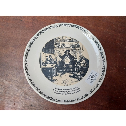 244 - Sam Weller Wade Pottery Guinness plate. {21 cm Dia.}. PART OF THE DAVID HUGHES COLLECTION.