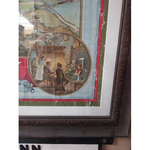 254 - Original Boyd's of Belfast Old Irish Whisky framed showcard. {86 cm H x 108 cm W}