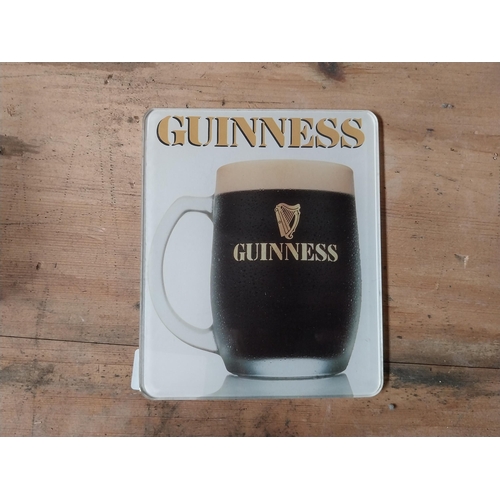 256 - Will your next pint be a Guinness and Guinness Perspex advertising signs. {16 cm H x 15 cm W}. PART ... 