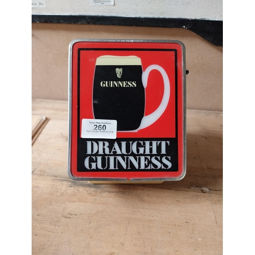 260 - Guinness font. {16 cm H x 13 cm W x 12 cm D}. PART OF THE DAVID HUGHES COLLECTION.