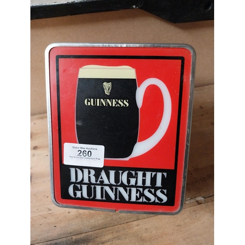 260 - Guinness font. {16 cm H x 13 cm W x 12 cm D}. PART OF THE DAVID HUGHES COLLECTION.