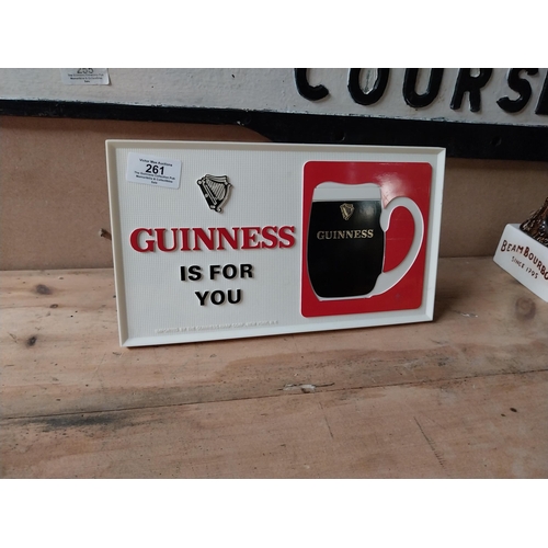 261 - Guinness is Good for You Perspex shelf sign. {15 cm H x 28 cm W}. PART OF THE DAVID HUGHES COLLECTIO... 