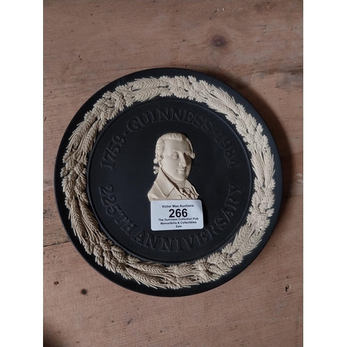 266 - Arthur Guinness 225th Anniversary Wedgewood plate. {15 cm Dia.}. PART OF THE DAVID HUGHES COLLECTION... 