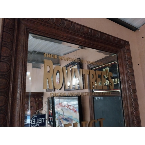 272 - Framed Rowntree's Elect Cocoa advertising sign. {68 cm H x 53 cm W}.