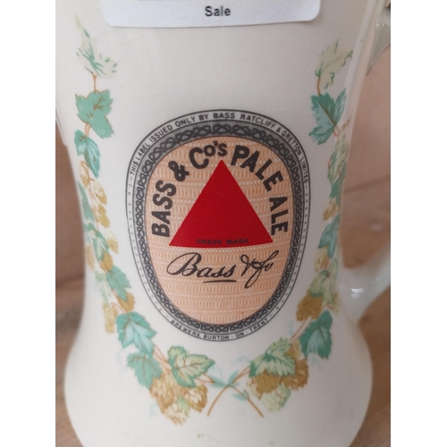 280 - Bass and Co Pale Ale Wade ceramic water Jug. {17 cm H x 13 cm Dia.}.