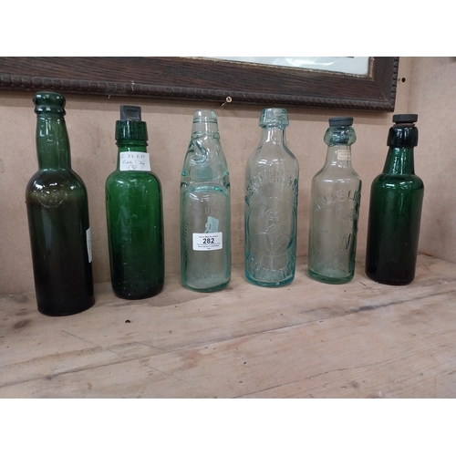 282 - Collection of six 19th C and 20th C. Codd bottles - R Stothert and Sons Ltd, T W S White Ltd etc. {2... 