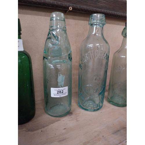 282 - Collection of six 19th C and 20th C. Codd bottles - R Stothert and Sons Ltd, T W S White Ltd etc. {2... 