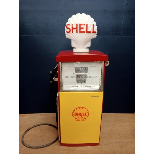 318 - Beckmeter shell advertising pump  {H 180cm x W 60cm x D 46cm }. - NOT AVAILABLE TO VIEW IN PERSON