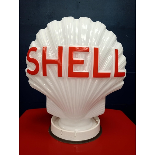 318 - Beckmeter shell advertising pump  {H 180cm x W 60cm x D 46cm }. - NOT AVAILABLE TO VIEW IN PERSON