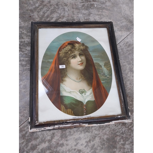 330 - Framed original Norah The Pride of Kildare advertising print. {72 cm H x 59 cm W}.