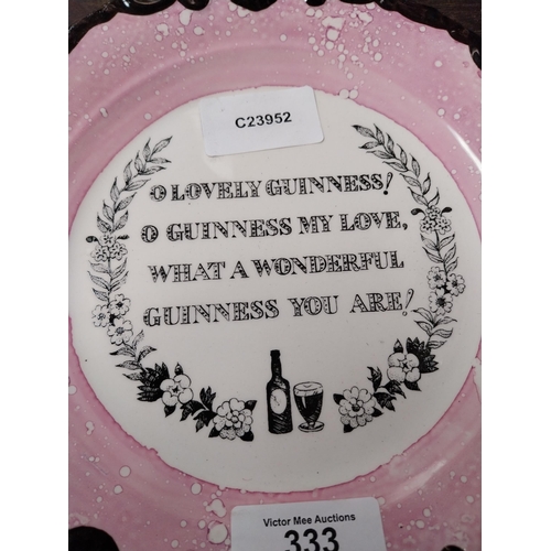 333 - Lovely Guinness Carltonware Change plate. {20 cm Dia.}.