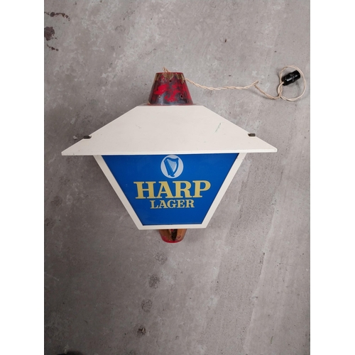 334 - Perspex Guinness, Harp and Smithwicks advertising lantern. {33 cm H x 38 cm W x 38 cm D}.