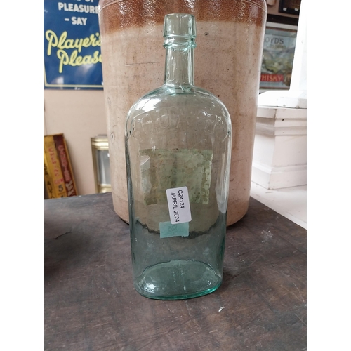 335 - Early 1900's Redbreast Whiskey Imperial Bottle with original label. {29 cm H x 10 cm W x 7 cm D}.