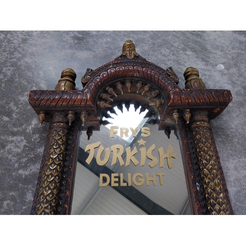 363 - Fry's Turkish Delight Feast from the Fabulous East framed advertising mirror. {78 cm H x 43 cm W x