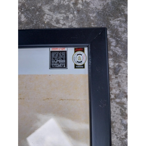 364 - No Beer Comes Near framed Guinness advertising print. {54 cm H x 80 cm W}.