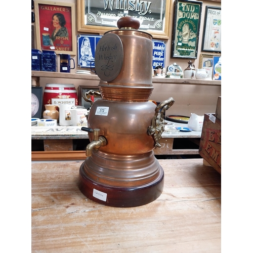 372 - Copper Hot Irish Whiskey  dispenser. {44 cm H x 23 cm Dia.}