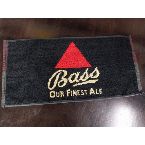 384 - Heineken Beer mat and two Bass beer mats. {10 cm H x 60 cm W}.