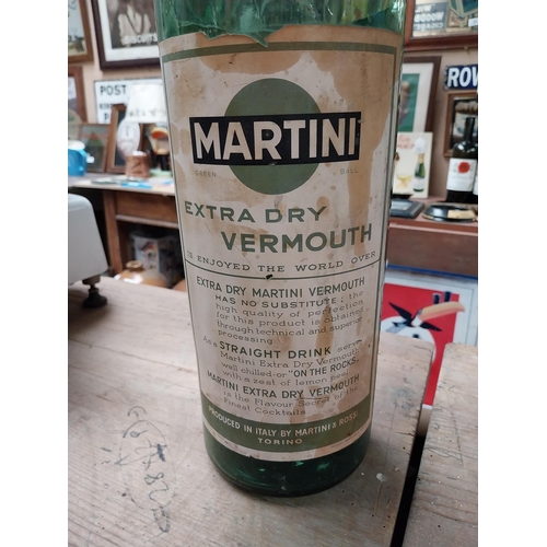 406 - Large Martini Bottle. {54 cm H x 12 cm Dia.}.