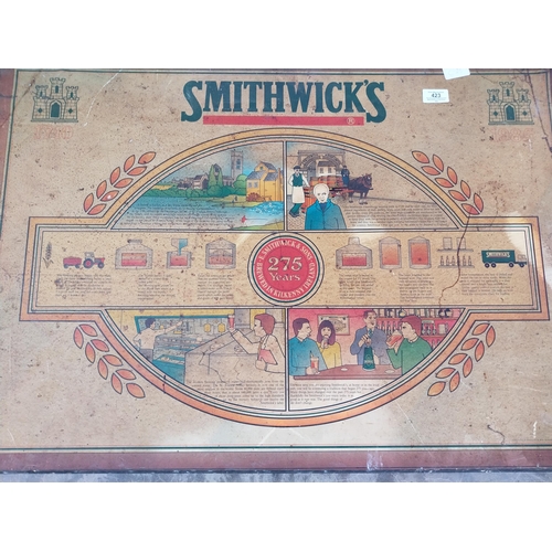 423 - 1985 Smithwicks 275th year Anniversary advertising print on board. {60 cm H x 84 cm W}.