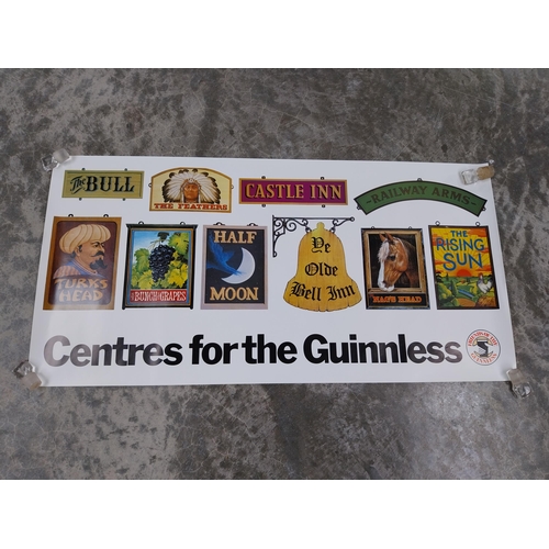 435 - Four 1980's Guinness advertising posters- Tackle a Bottle of Guinness Extra, Guinness, Centres for t... 