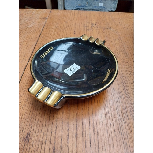 437 - Guinness Arklow ceramic ashtray {5 cm H x 22 cm Dia. } and Paddy Irish Whiskey Arklow ceramic ashtra... 