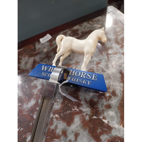 480 - White Horse Scotch Whiskey optic. {42 cm H x 15 cm W x 10 cm D}.