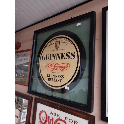 49 - Guinness Belfast framed Advert. {77 cm H x 76 cm W}.