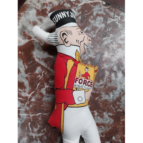 492 - Sunny Jim Forced Wheat Flakes advertising toy. {38 cm H x 10 cm W}.