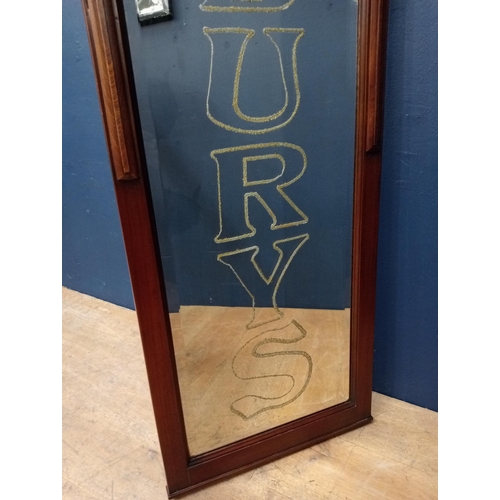 496 - Cadburys advertising mirror {H 175cm x W 50cm }. - NOT AVAILABLE TO VIEW IN PERSON