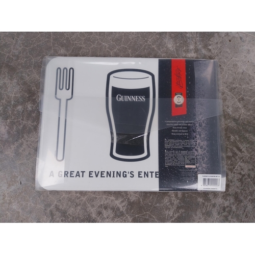 567 - Two sets of Guinness a Great Evenings entertainment placemats and coasters {30 cm H x 41 cm W}. PART... 