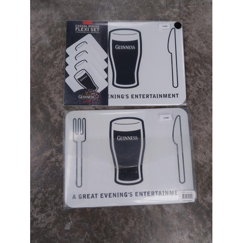 567 - Two sets of Guinness a Great Evenings entertainment placemats and coasters {30 cm H x 41 cm W}. PART... 