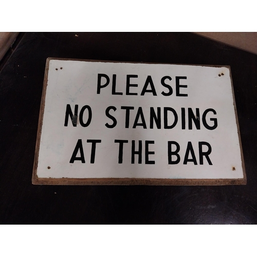 573 - Please don�t Stand and Gents signs. {20 cm H x 31 cm W}.