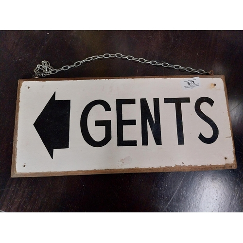 573 - Please don�t Stand and Gents signs. {20 cm H x 31 cm W}.