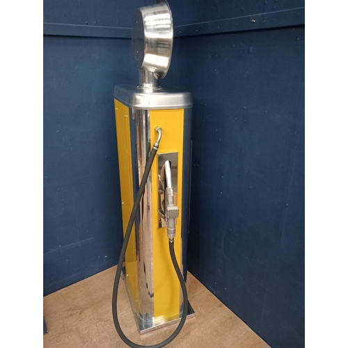 604 - Super Shell petrol advertising pump {H 170cm x W 60cm x D 30cm}. - NOT AVAILABLE TO VIEW IN PERSON