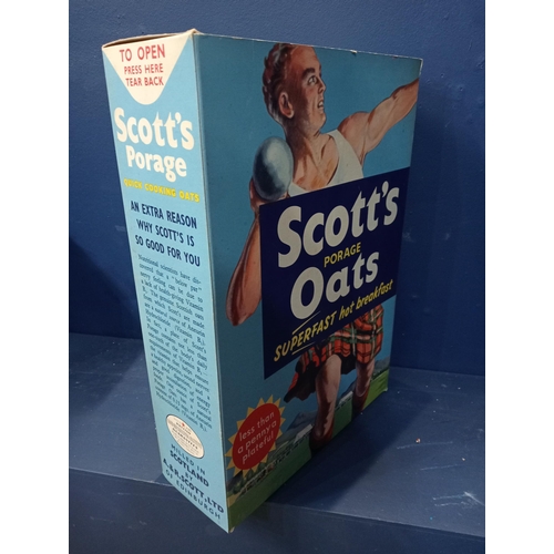 613 - Scotts Porage Oats giant advertising shop display box {46cm H x 34cm W x 12cm D}- NOT AVAILABLE TO V... 