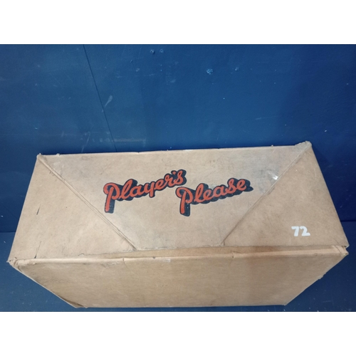 616 - Player's Navy Cut advertising box {H 24cm x W 58cm x D 38cm }. - NOT AVAILABLE TO VIEW IN PERSON