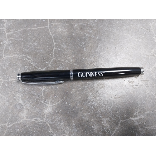 631 - Three Guinness Pens including Gold Cross Guinness Park Royal 1936-1986 and Guinness Pencil. {14 cm L... 