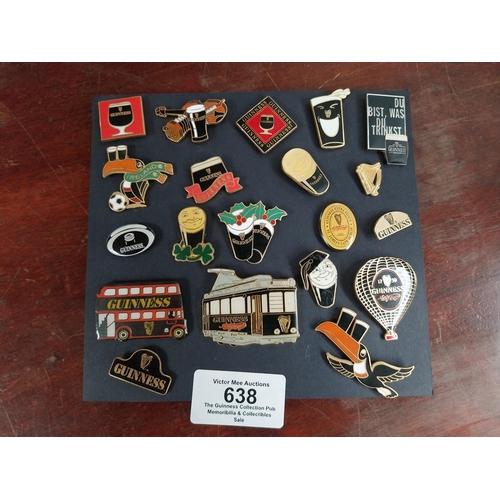 638 - Assortment of Guinness lapel pin badges. PART OF THE DAVID HUGHES COLLECTION.