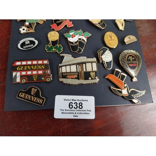 638 - Assortment of Guinness lapel pin badges. PART OF THE DAVID HUGHES COLLECTION.