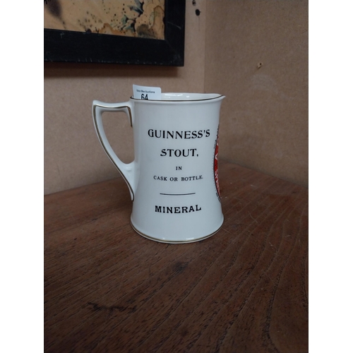 64 - A Probyn and Co Sparkling Dinner Ale Guinness Stout Hill church Pottery ceramic advertising jug. {8 ... 