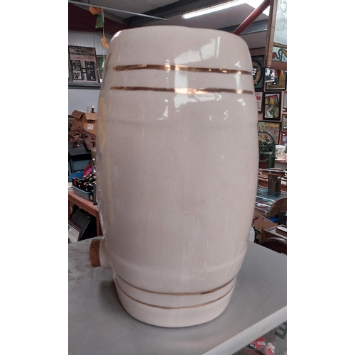 648 - Ceramic Sherry dispenser. {30 cm H x 26 cm W}.