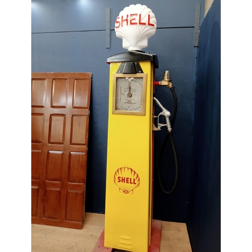 656 - Shell advertising pump  {H 240cm x W 55cm x D 40cm}. - NOT AVAILABLE TO VIEW IN PERSON