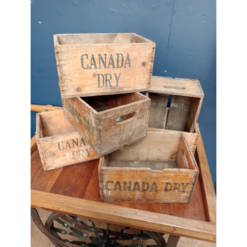 661 - Collection of six Canada Dry crates {H 16cm x W 33cm x D 22cm }. - NOT AVAILABLE TO VIEW IN PERSON