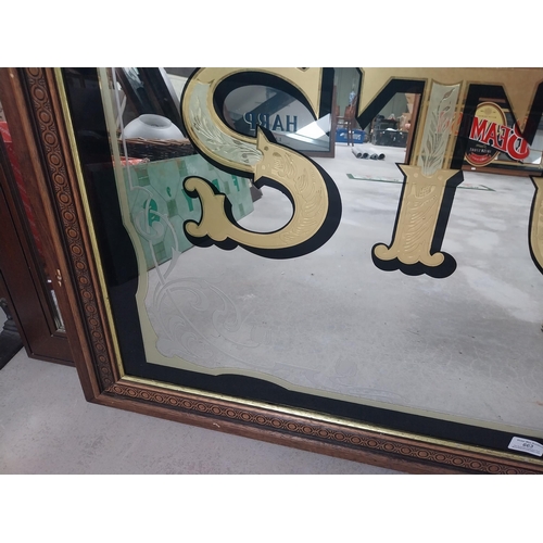 663 - 20th C. Reid's Special Stout framed advertising mirror {158 cm H x 126 cm W}.