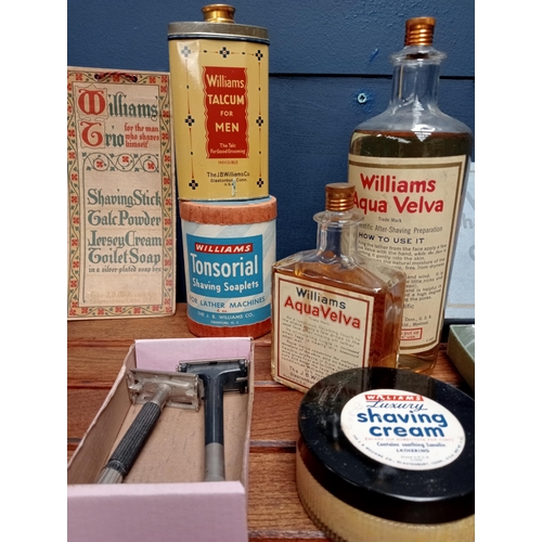 664 - Collection of mixed cosmetic items fourteen original period bottles, boxes, tubes etc - NOT AVAILABL... 