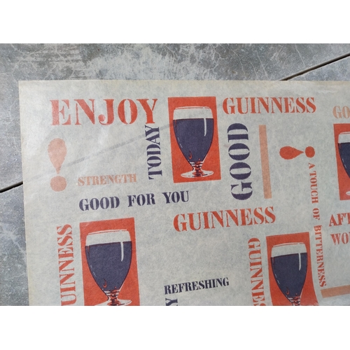 683 - Four sheets of Guinness tissue wrapping paper. {28 cm H x 38 cm W}.