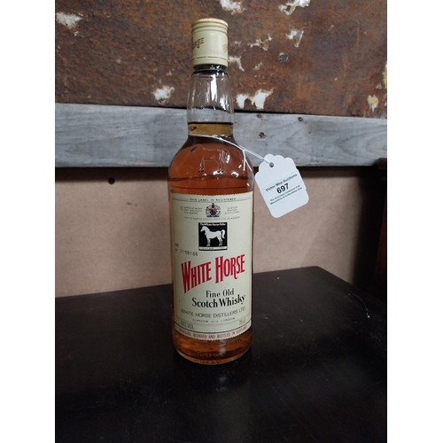 697 - Bottle of White Horse Scotch Whiskey.